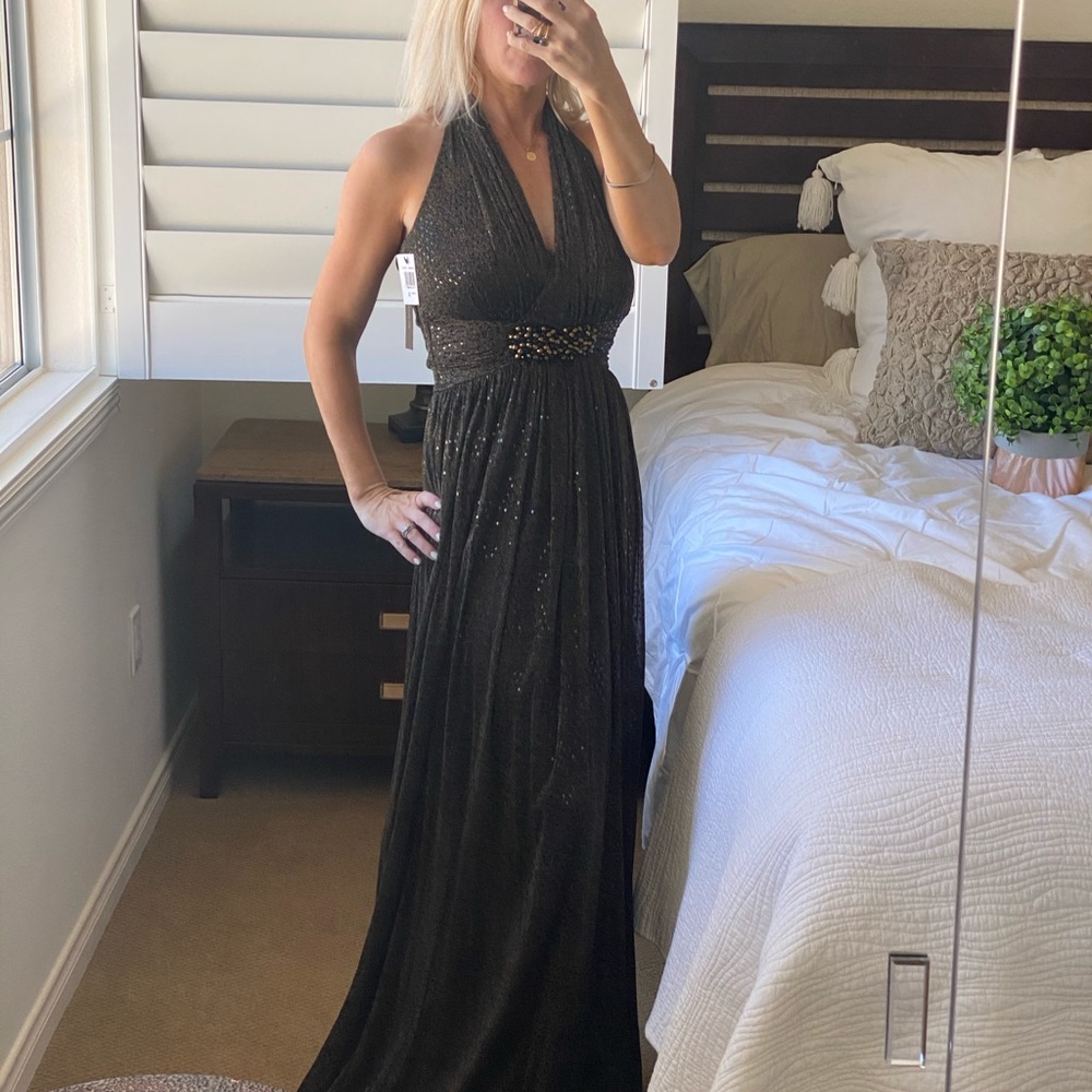 ✨David Meister NWT Metallic Sparkly Evening Gown✨
